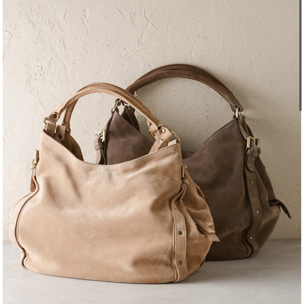 Garnet Hill Nayara suede bag